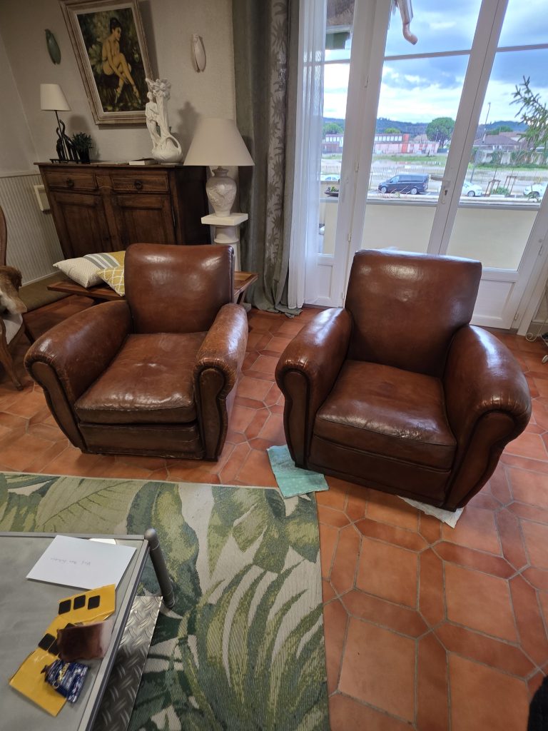 restauration fauteuil club