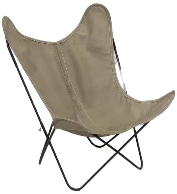 housse coloris gris taupe pour fauteuil butterfly